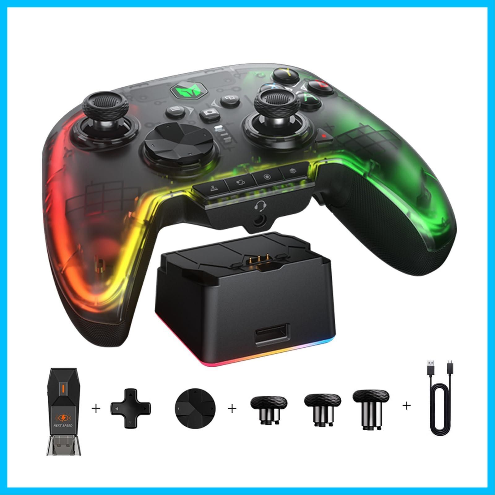 新着商品 PC 6軸ジャイロセンサー ホール効果トリガー ALPSジョイスティック 3.5mmオーディオ ゲームパッド使用 Windows|Android|iOS|Switch PCコントローラー Combo Proコントローラー Pro 2 Rainbow
