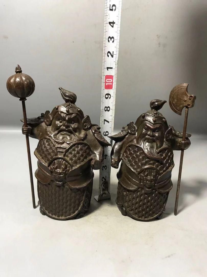 銅製 門神 鎮宅 辟邪 開運 風水 招財 荼鬱塁二神 置物 工芸品 銅製 門神 鎮宅 辟邪 開運 風水 招財 荼鬱塁二神 置物 工芸品