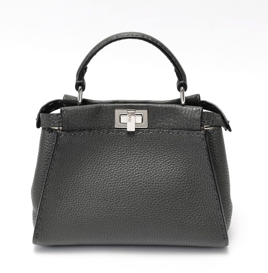 フェンディ / FENDI　ピーカブー スモール　セレリア　8BN244 Q0J F0N9A　アスファルト(グレー) 【中古】 商品番号 S-158970 FENDI - フェンディ / FENDI ピーカブー スモール セレリア 8BN244 Q0J
