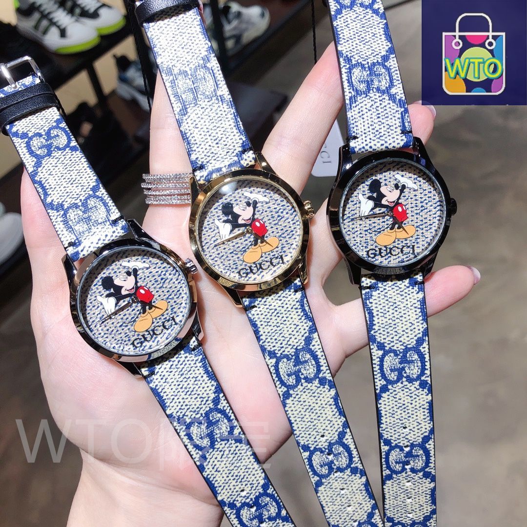 【新品未使用・送料無料】Disney✖︎GUCCI 限定 今日特価！Gucci【古?】2020×Disney 最新コラボ限定版腕時計-WTO