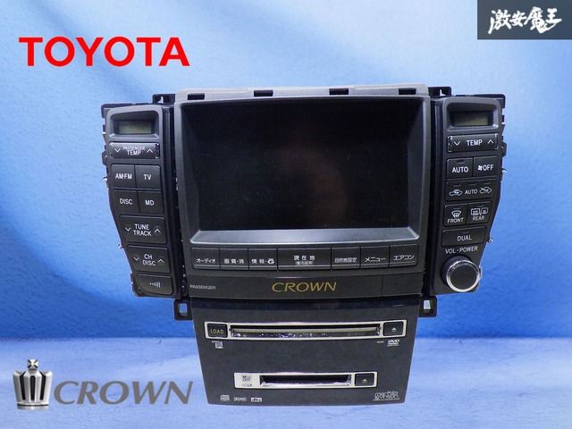 保証付 トヨタ純正 GRS180 18系 クラウン CDデッキ カセットデッキ ウッド 86120-30C20 CS2087＊動作保証付⁄トヨタ純正 クラウン GRS180 GRS181 GRS182 GRS183