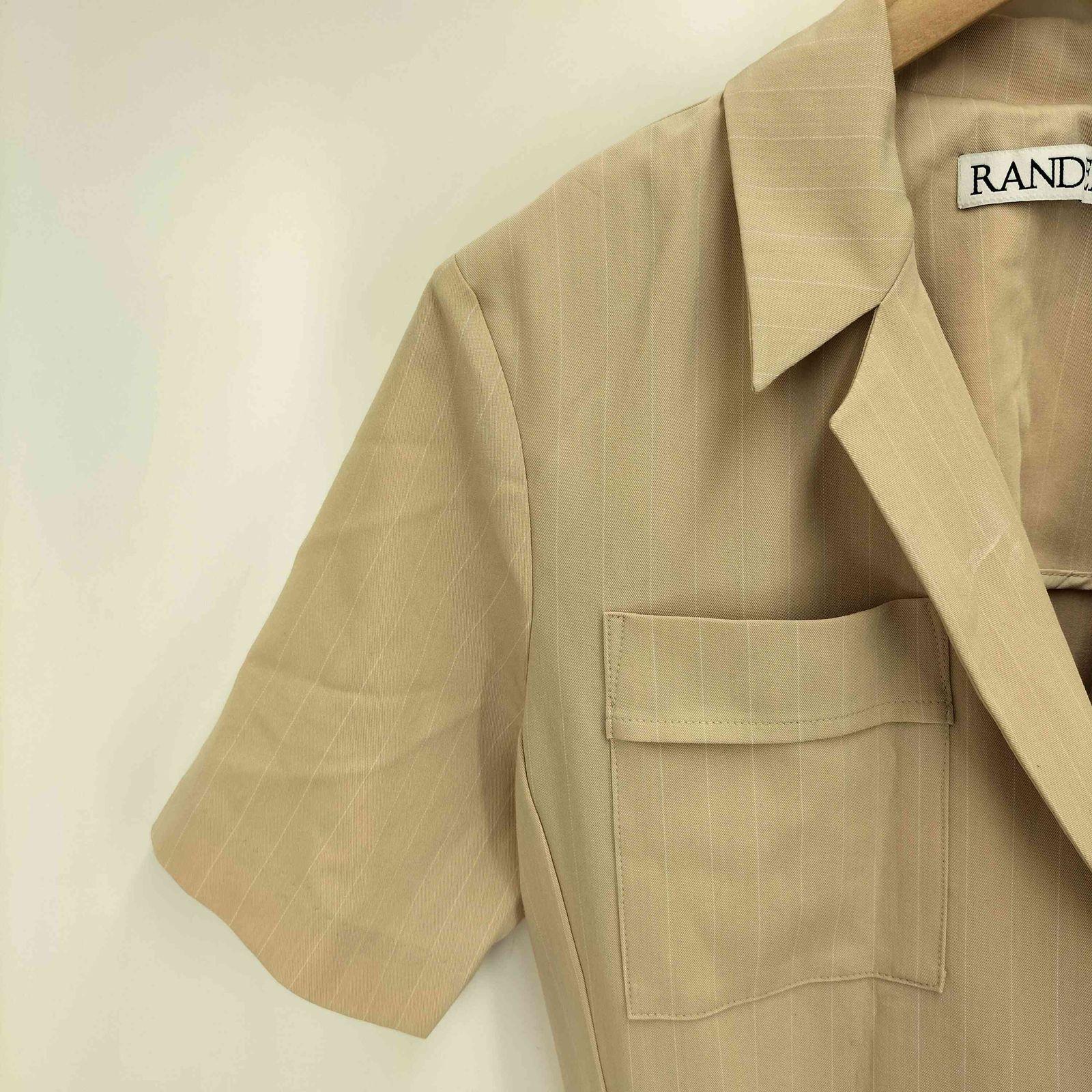 ランデブー randeboo Stripe Jumpsuit ストライプ S/S ジャンプ
