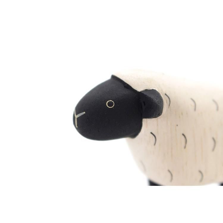 羊 ひつじ シープ sheep インテリア 置物 木彫り 木製 動物雑貨
