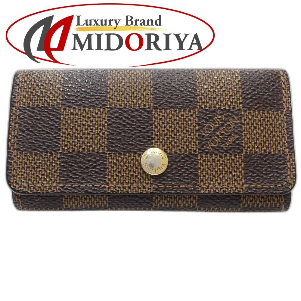 LOUIS VUITTON ルイヴィトン ダミエ キーケース ミュルティクレ4 N62631 エベヌ|181248