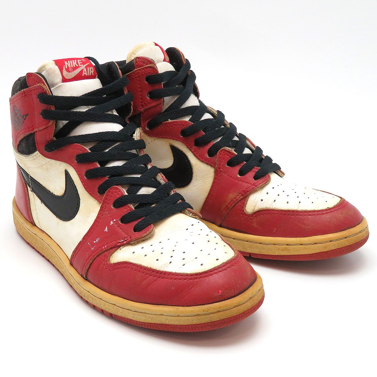 ナイキ （委託品・終了間近）エアジョーダン 1 ハイ OG シカゴ 1985モデル 9インチ AIR JORDAN 1 CHICAGO 1985  HIGH メンズ レッド ホワイト NIKE【中古】 【アパレル・小物】