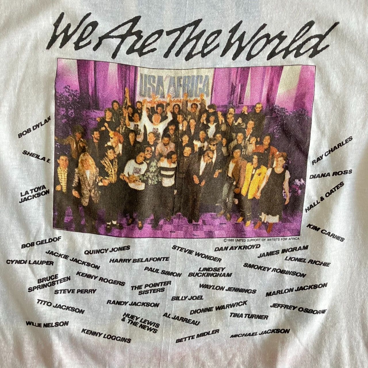 美品 菅田将暉 着用 80s we are the world Tシャツ - メルカリ
