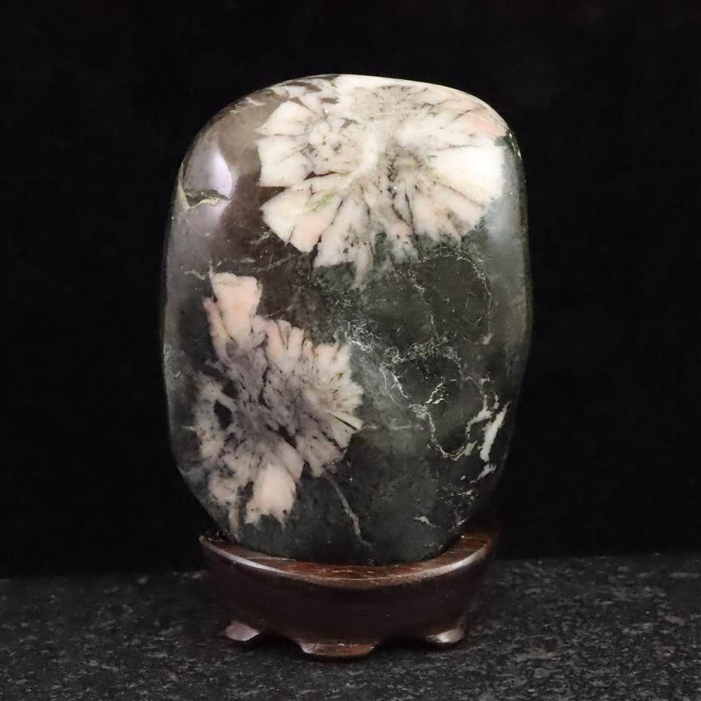 岐阜県根尾谷産 菊花石 312.5g 榎本通商65452