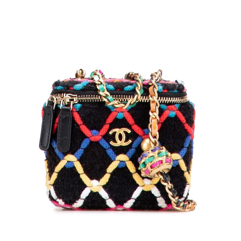 【春カラーでお洒落♪】CHANEL マトラッセ バニティー シャネル マトラッセ ココマーク バニティバッグ チェーン