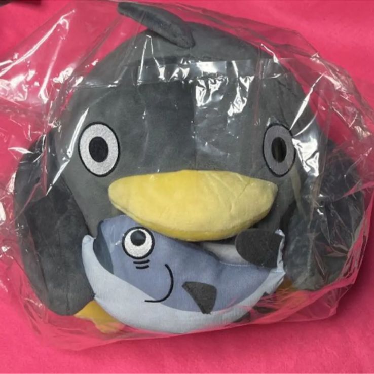 中古ぬいぐるみ ペンギン(魚) BIGぬいぐるみ よいしょ 「からめる」