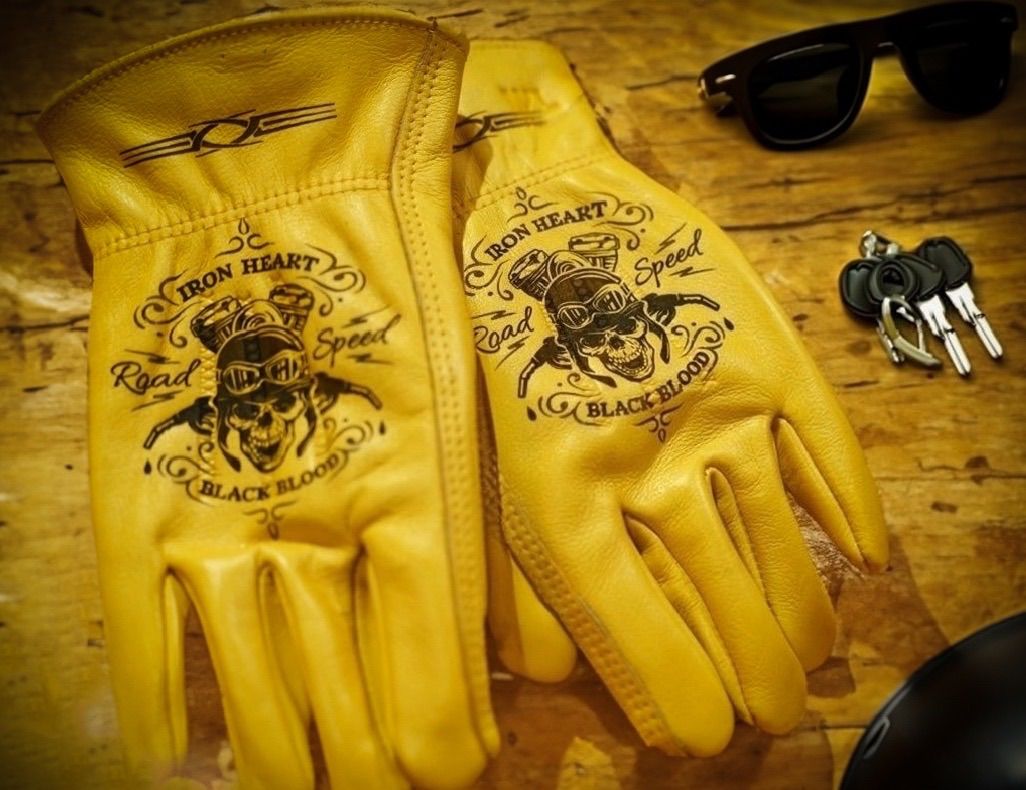 牛革　レザーグローブ　アメリカン　バイク　ハーレー　キャンプ　手袋　耐熱 DIY