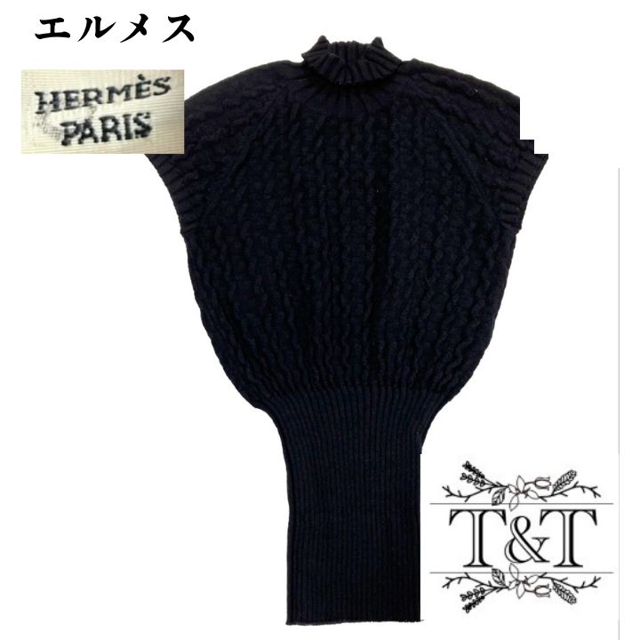 HERMÈS エルメス カシミヤ100％ ニットトップス