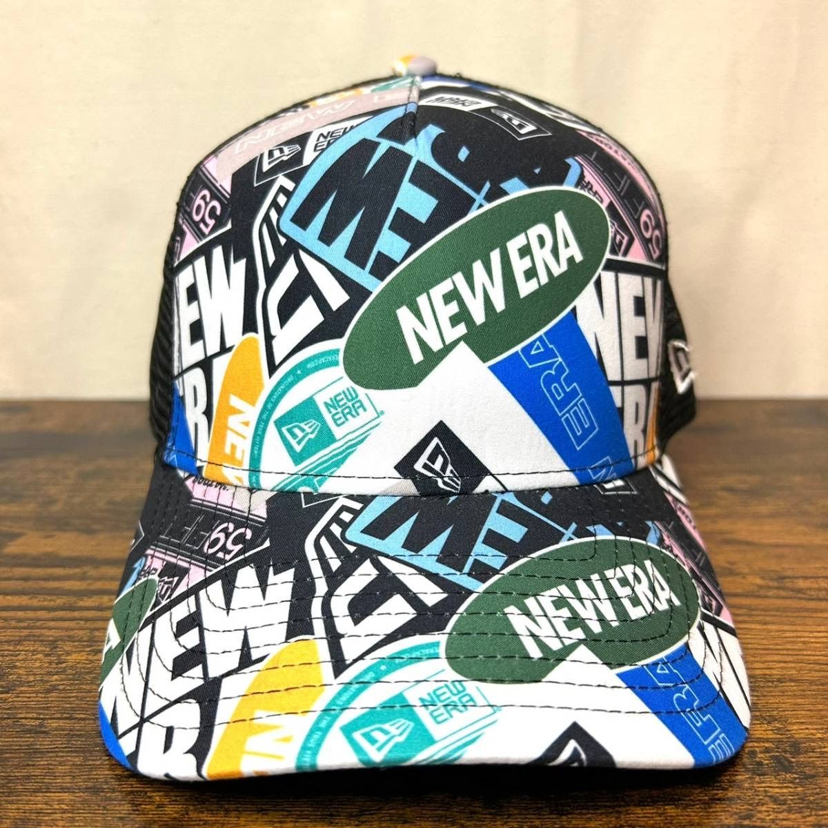 B-45 ニューエラ NEW ERA ロゴコラージュ メッシュキャップ 1400 - www