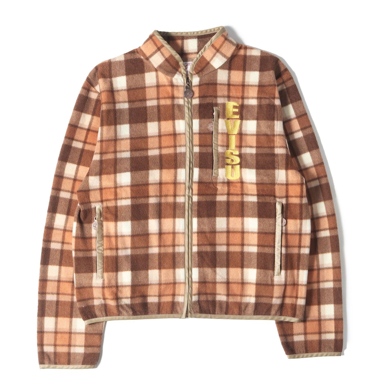 evisu エヴィス フリース 40 EVISU ジップアップフリース evisu