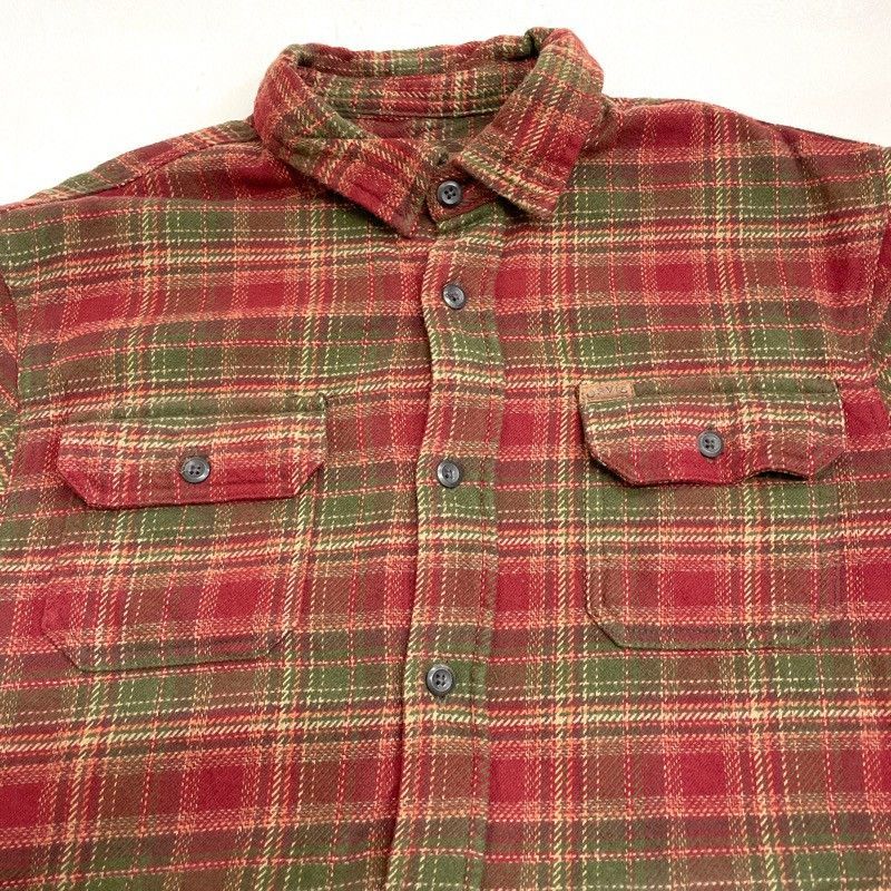 ORVIS オービス チェック柄 ヘビーフランネルシャツ XL ブルー