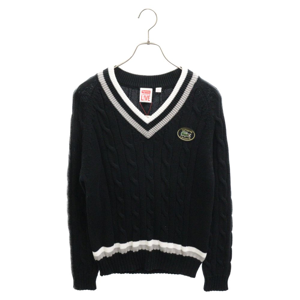 SUPREME (シュプリーム) 17SS ×LACOSTE Tennis Sweater ×ラコステ V