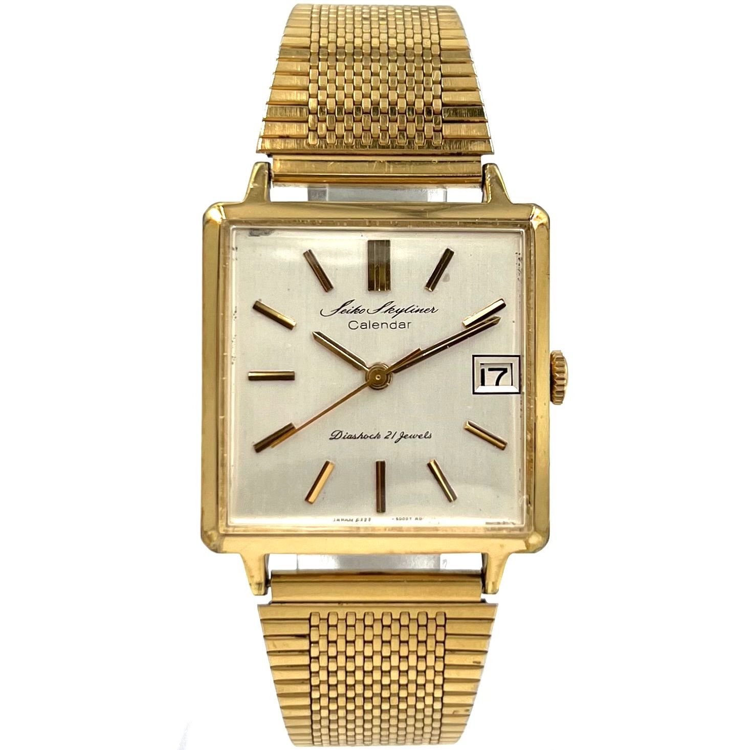 ジャンク品 SEIKO 腕時計 機械式 手巻き スクエア 17石 2106 ジャンク