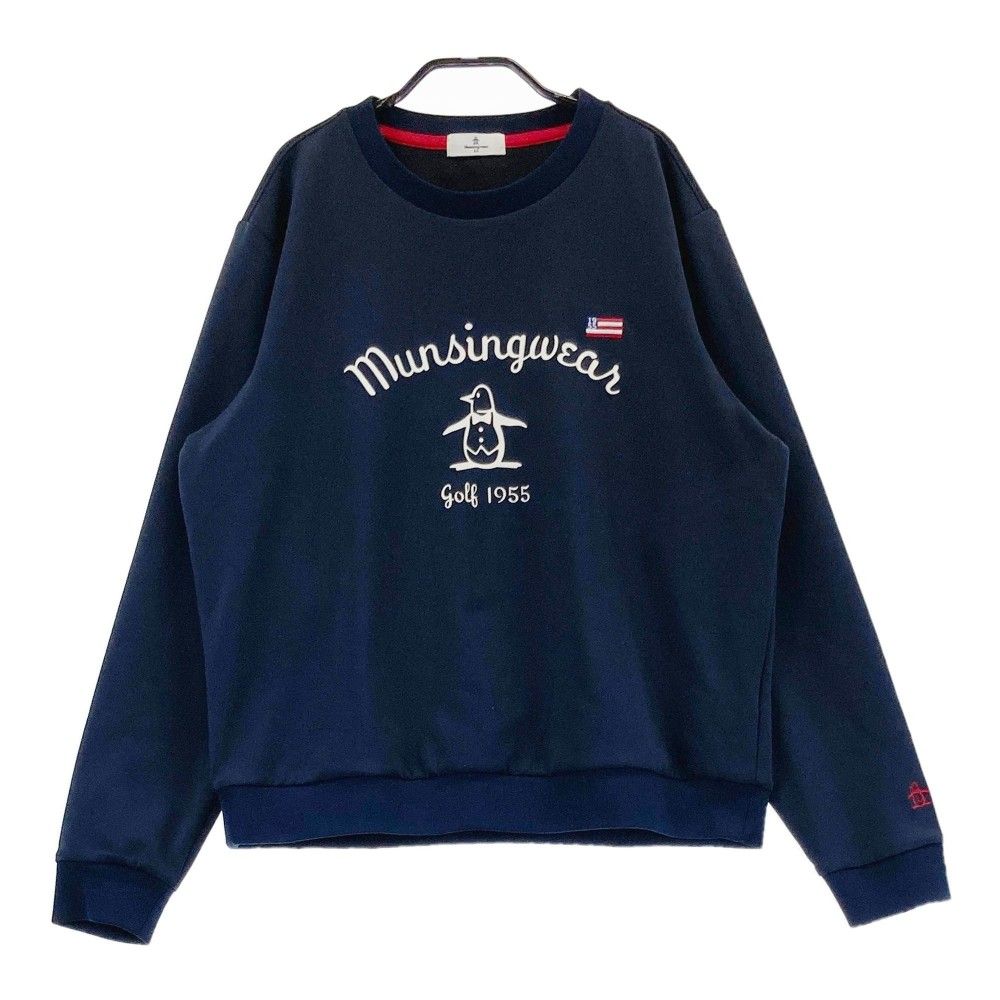 サイズ LL MUNSING WEAR マンシングウェア 2025年モデル スウェット トレーナー ネイビー系 240101437010 ゴルフウェア レディース ストスト
