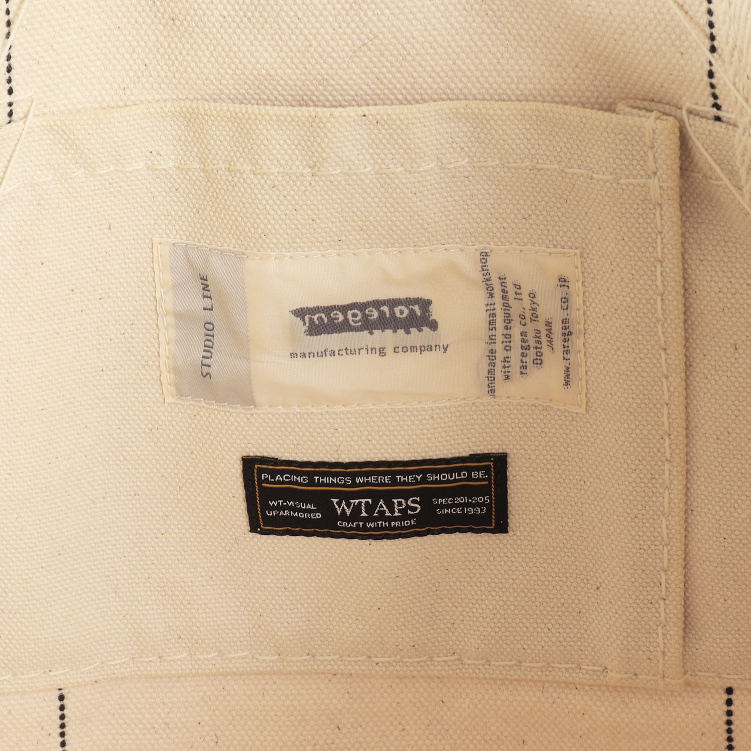 WTAPS ダブルタップス バッグ / raregem ステンシルロゴ