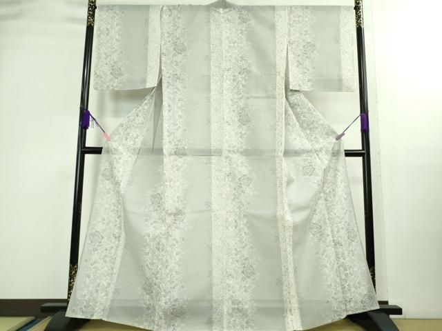 平和屋着物 上 夏物 本場大島紬 夏大島 草花間道 DZAB0126kh5