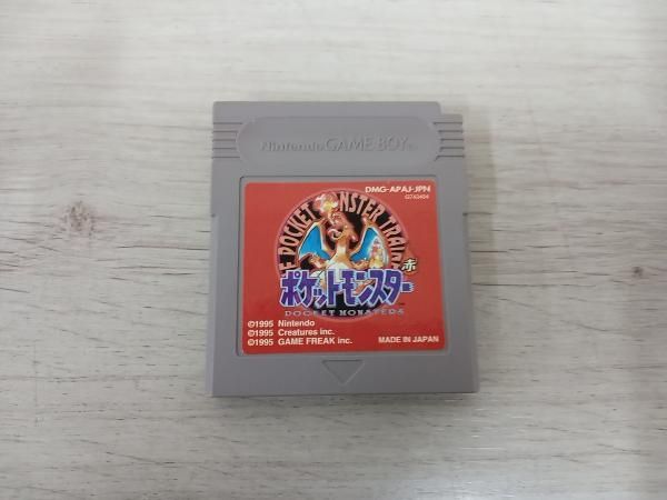 ポケットモンスター 赤　動作確認済み　セーブ　可能 準美品・箱説付属・動作確認済み〉 GB ゲームボーイ