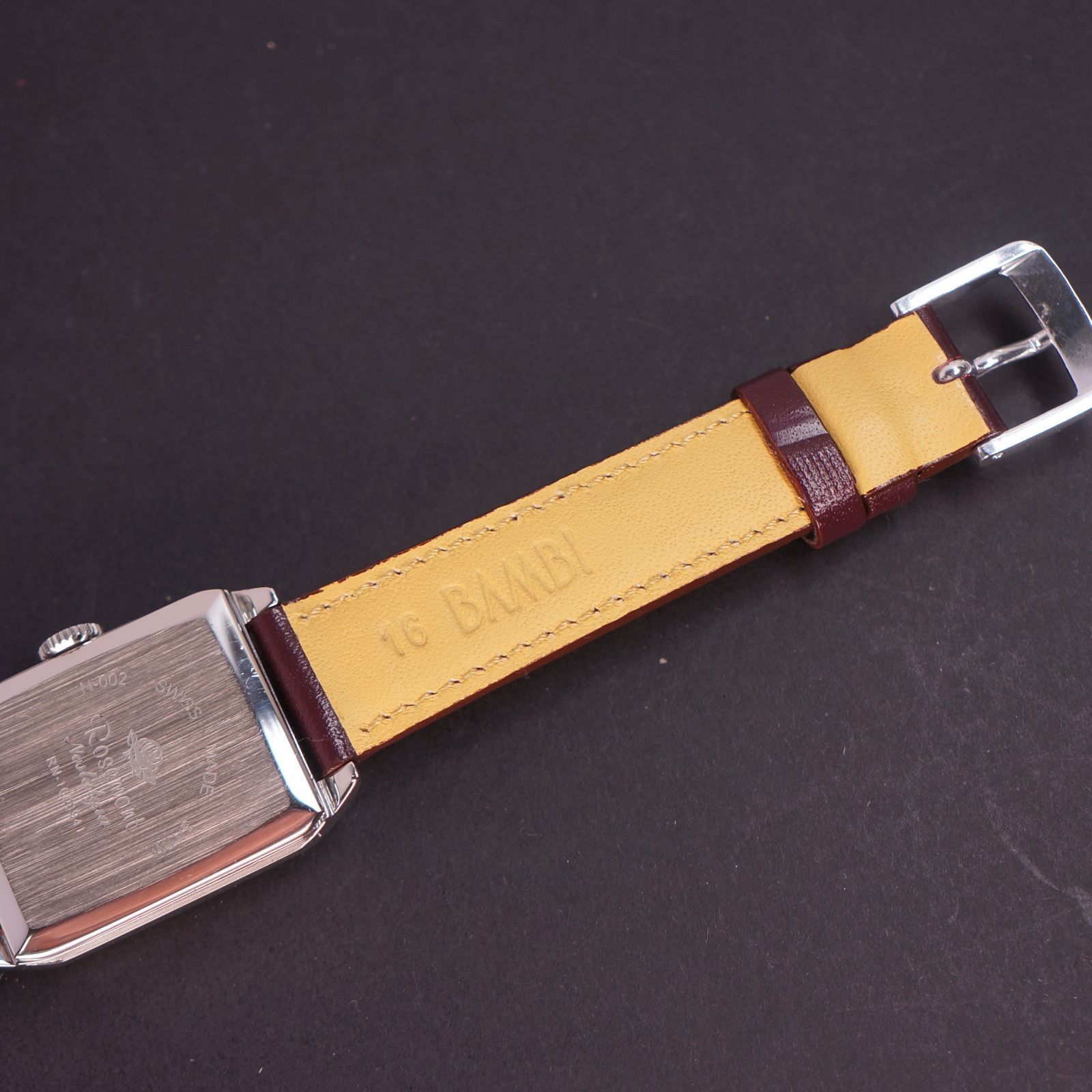 稼働極美品】ROSEMONT ノスタルジア 白文字盤 ラインストーン 電池  