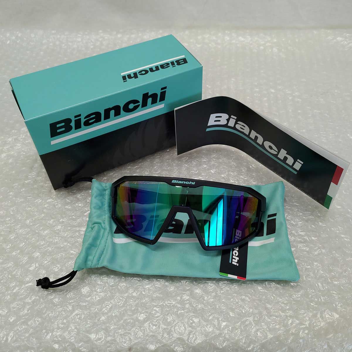 未使用】Bianchi ビアンキ 一眼フルリム ロードバイク サングラス