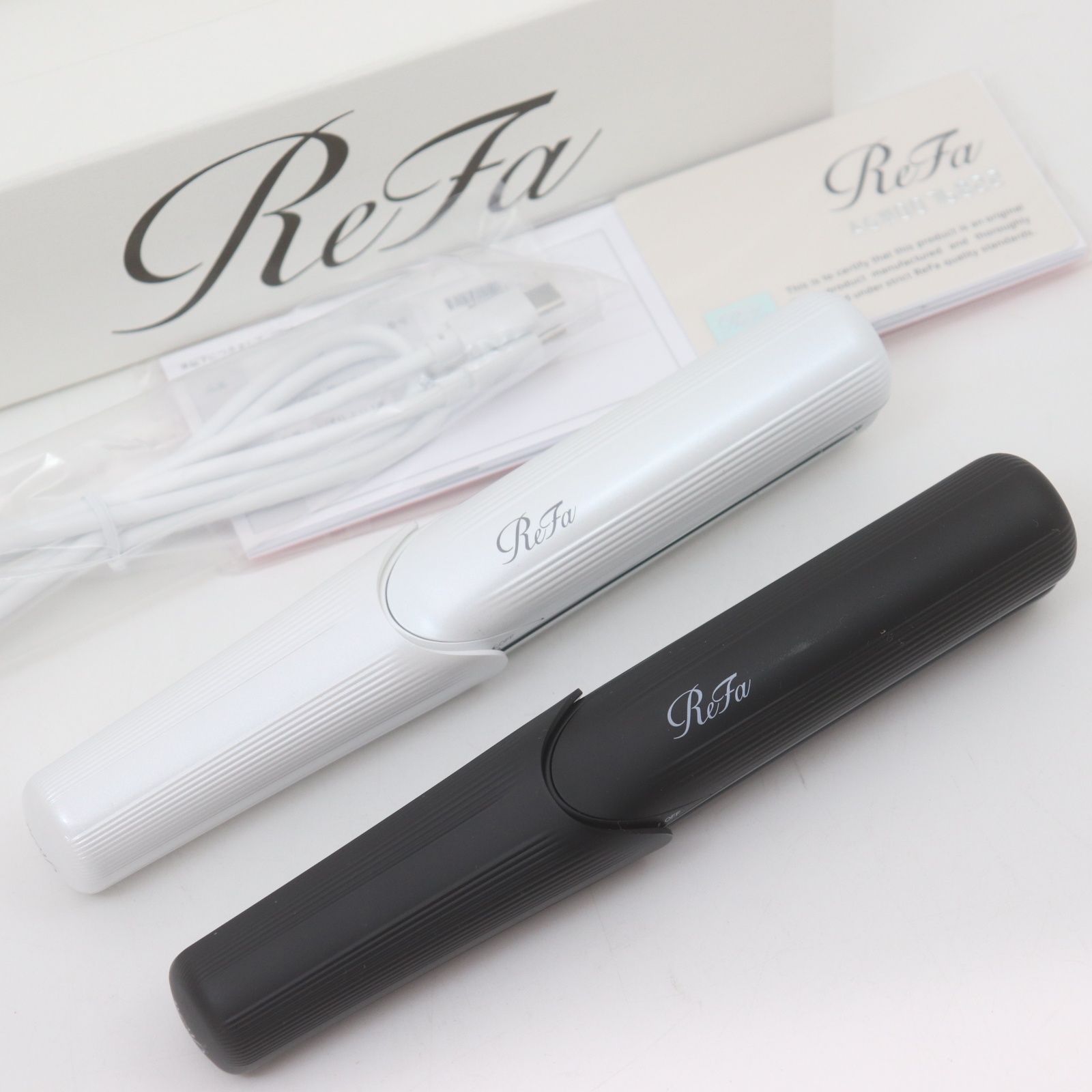 リファ フィンガーアイロン ストレートアイロン 白 リファ フィンガー