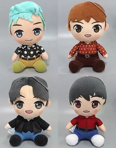 中古】ぬいぐるみ 全4種セット モアプラスおすわりぬいぐるみ