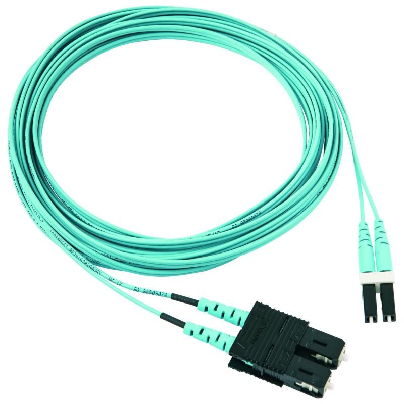 パンドウイット 光ファイバーOM3パッチコード 片端SC片端LC 5M FX2ERLNSNSNM005