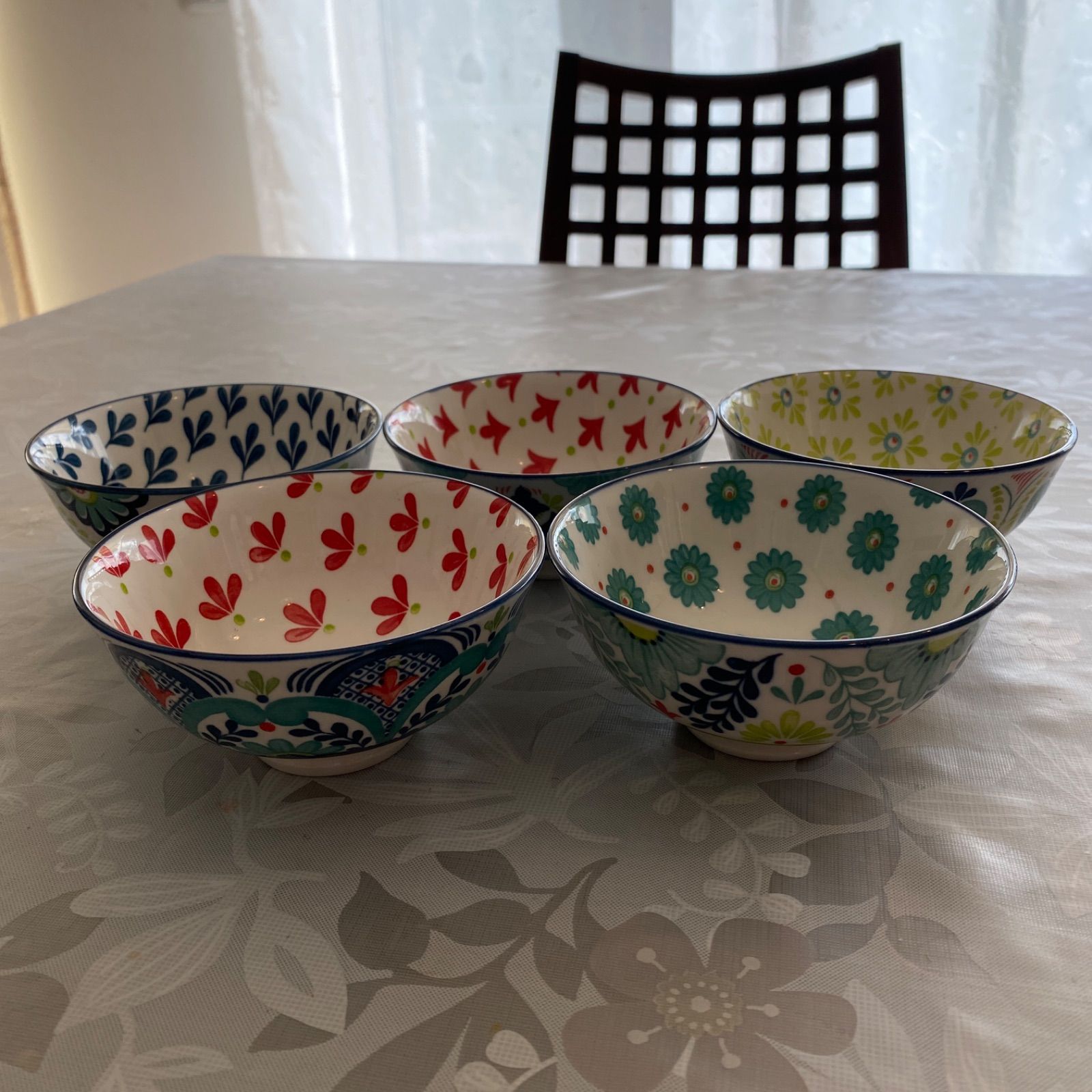 セール❣️新品！送料無料！北欧テイスト 食器 5ピースセット茶碗 