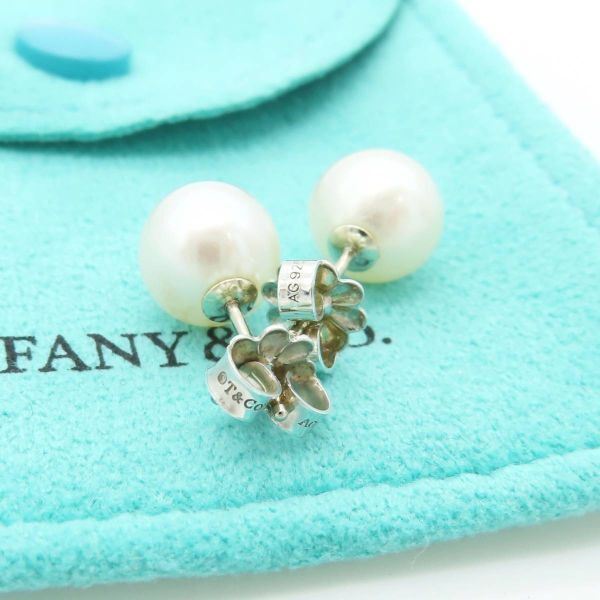 美品 Tiffany & co. ティファニー パール ピアス シルバー 925 真珠