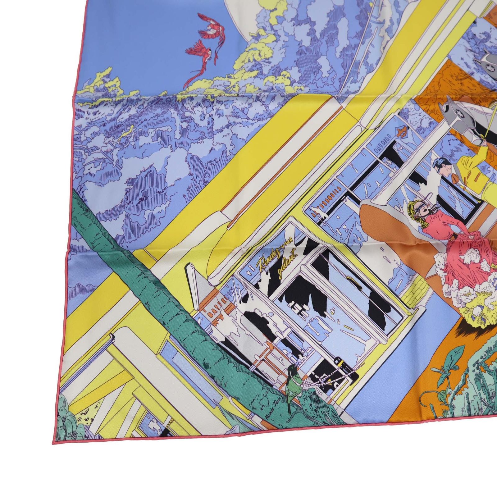 エルメス カレ 70 スカーフ RENDEZ VOUS AU 24 楽天市場】【中古】HERMES エルメス カレ 70 スカーフ RENDEZ