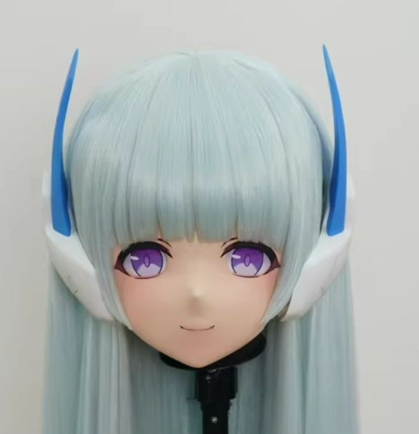 全頭マスク カツラ付き NO.622 マスク ドール ヘッドロリータ人形 コスプレ 仮装 変装 着ぐるみ コスチューム kigurumi 二次元