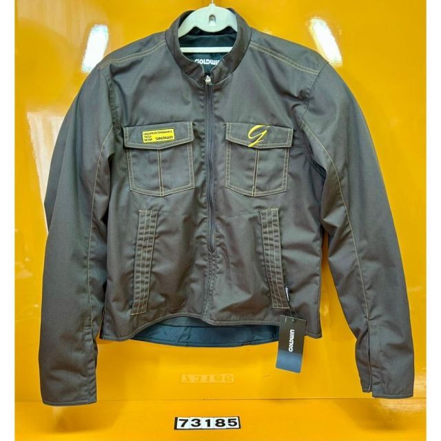 73185 GOLDWIN コットンライダースムジャケット SIZE L ダークガンメタル GSM12405