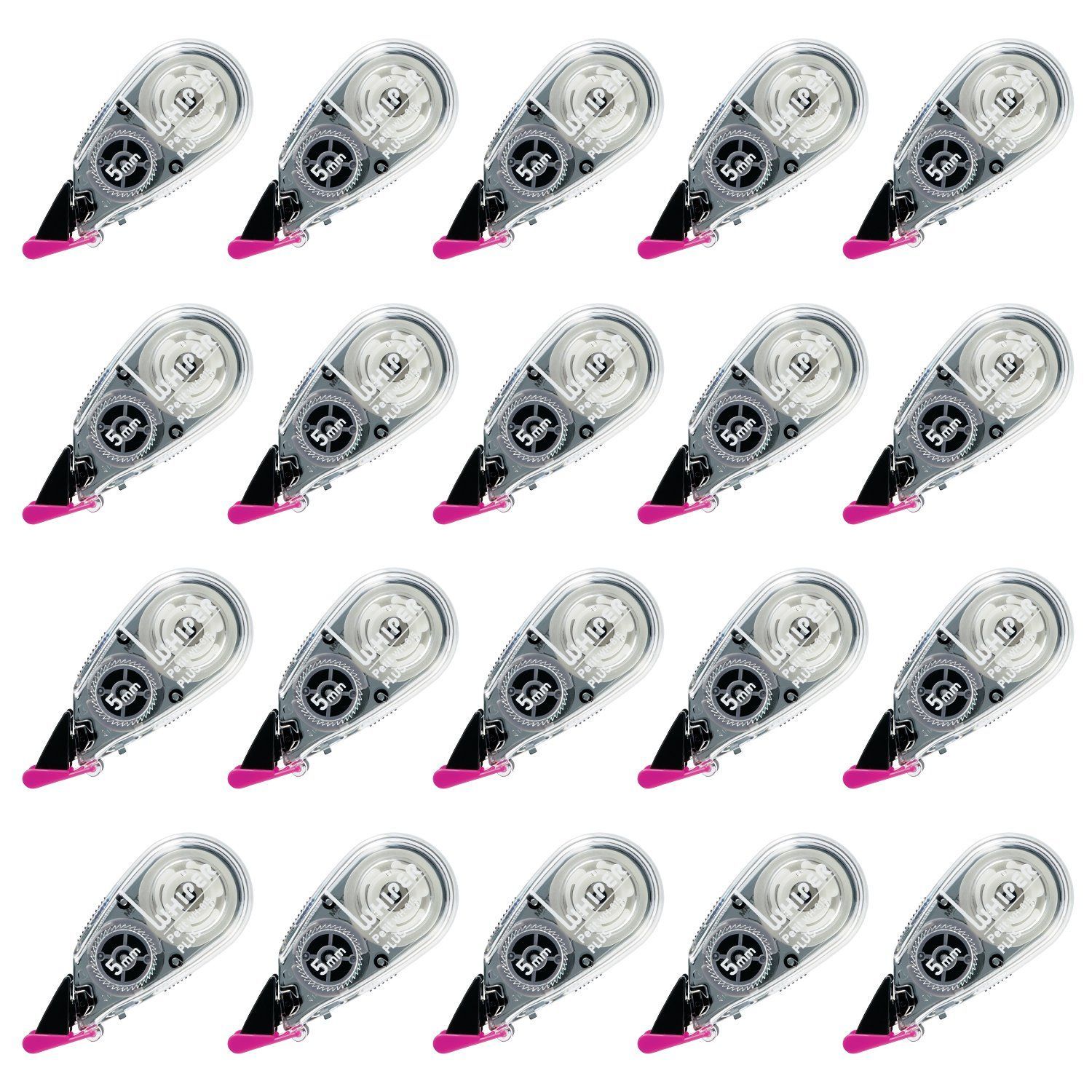 【数量限定】プラス 修正テープ ホワイパープチ 5mm WH-815 ブラック 20個 49-322×20