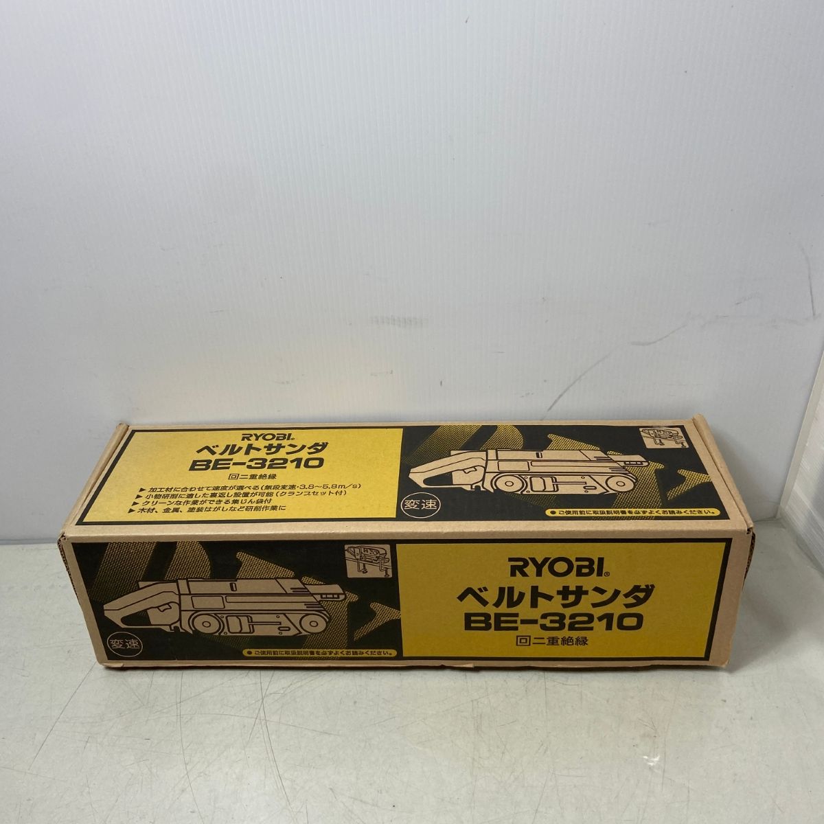 ΦΦRYOBI リョービ 研磨工具 ベルトサンダ 100v BE-3210 ネイビー HRDEVELOPMENT_JP