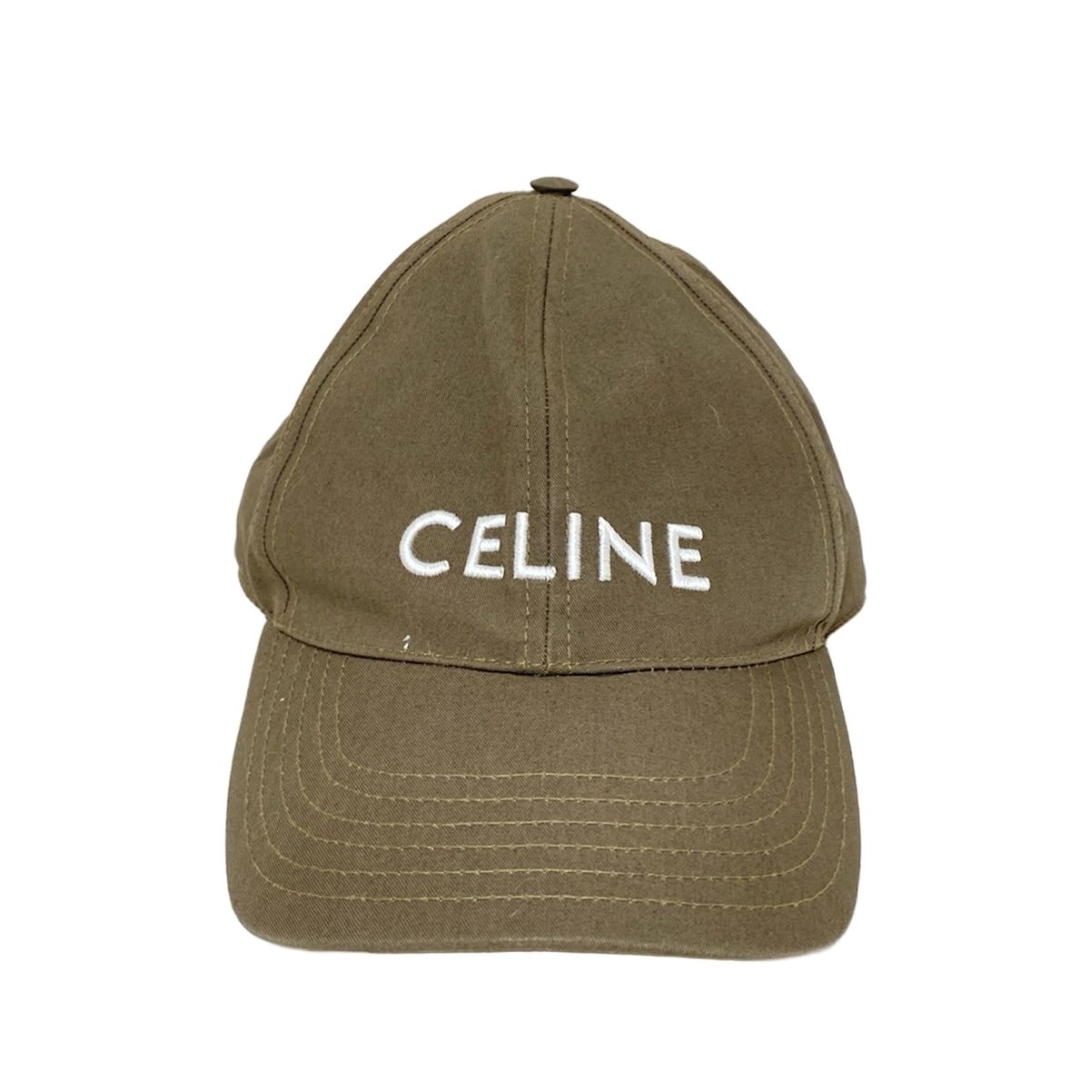 CELINE セリーヌ キャップ L - カーキ 2AUA1969P コットン