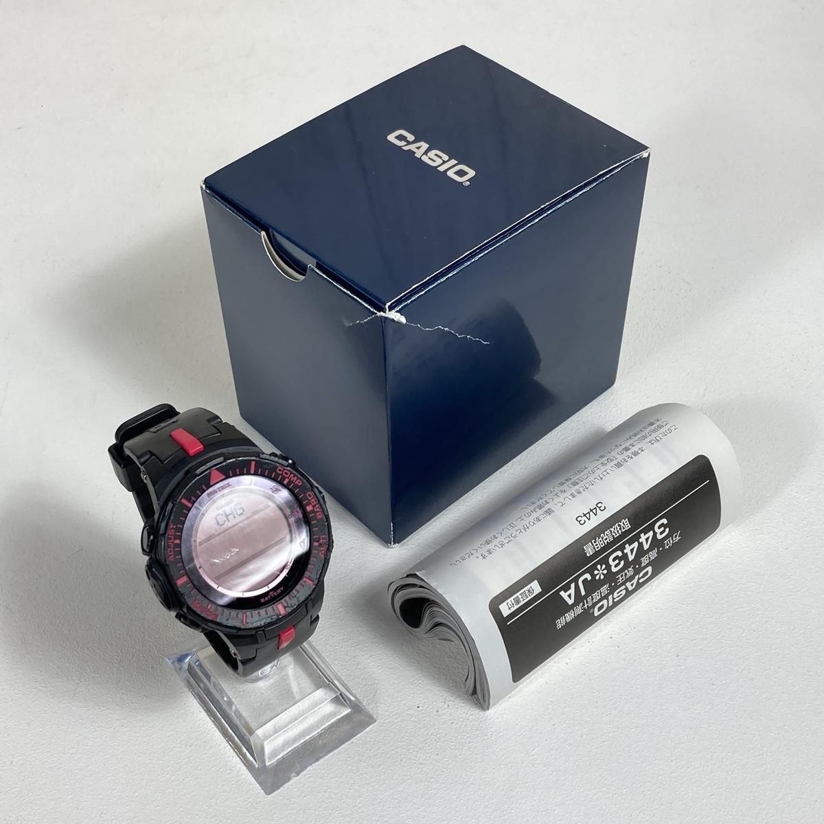 CASIO - 【OneSize ブラック系】 Pro Trek By Casio ( プロトレック By カシオ ) Prg-330-4Ajf トリプルセンサーver.3 タフソーラー 腕時計 高度計 コンパス 限定モデル 生 OneSize ブラック系】 Pro Trek By Casio ( プロトレック By