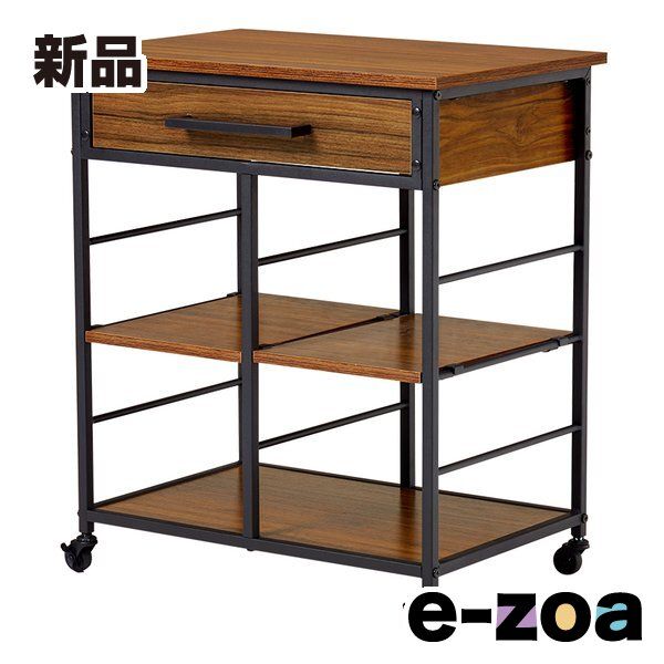 萩原  ハギハラ ワゴン  約 幅60×奥行40×高さ70cm ブラウン LW-4530BR (2569391)