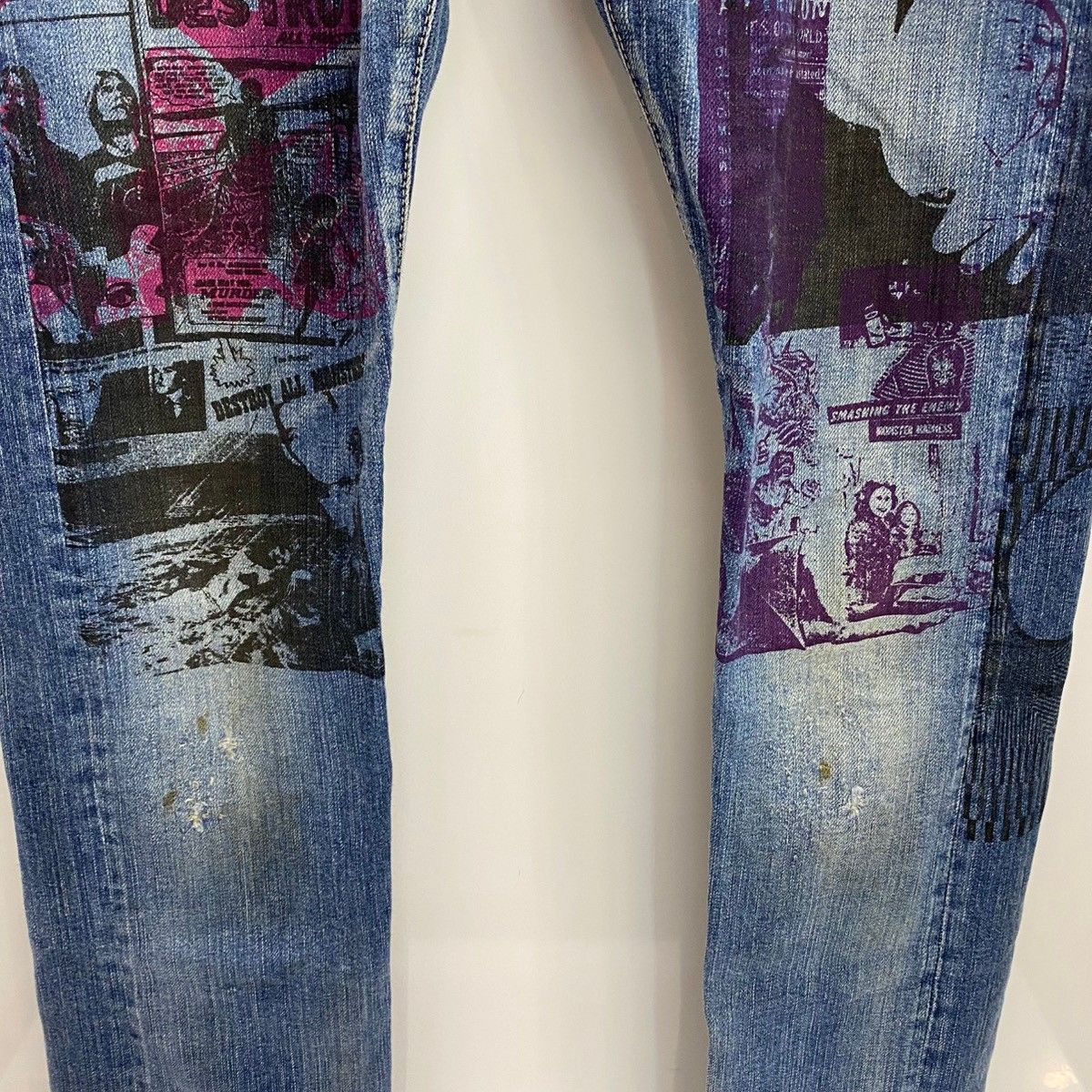 Hysteric Glamour /デストロイオールモンスターズ/スキニーデニム ヒステリックグラマー HYSTERIC GLAMOUR デストロイ オール