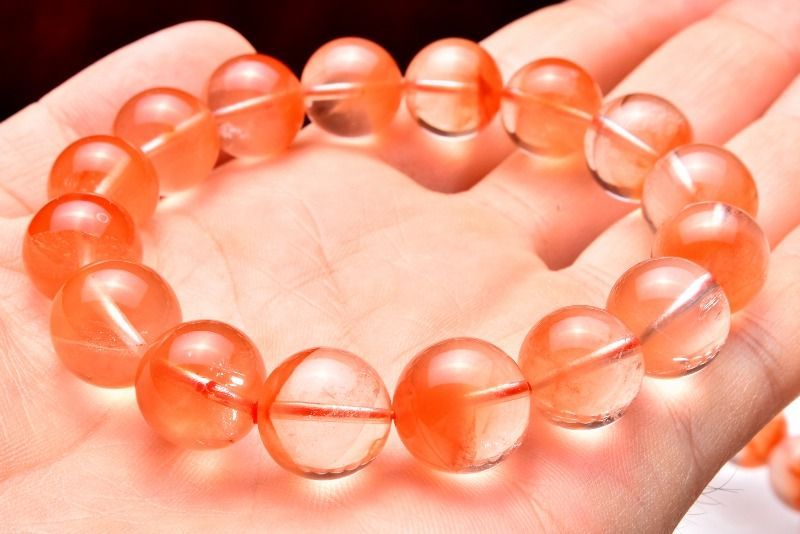 石流通センター 高品質 天然石 ブレスレット アンフィボールインクォーツ (白) (約10〜10.5mm) パワーストーン 石流通センター 高品質 天然石 ブレスレット アンフィボールイン