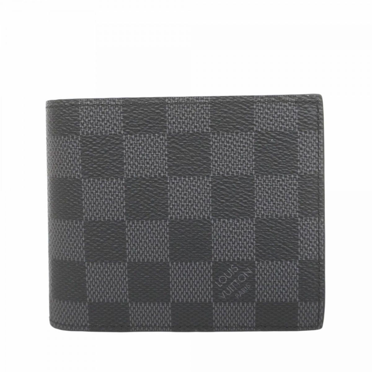 5eb1268 ルイヴィトン 財布 ダミエ グラフィット ポルトフォイユマルコNM N63336 ブラック メンズ