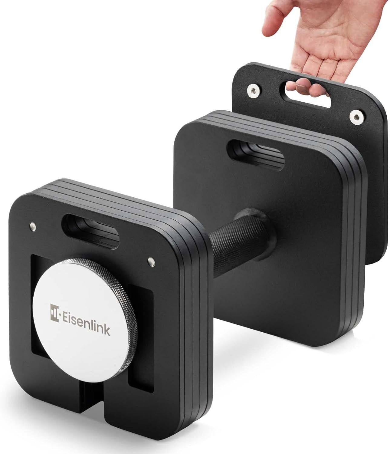 Eisenlink 可変式ダンベル 4~36KG 2KG刻み 最大17段階調整 四角形 