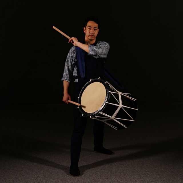 桶太鼓 桶胴太鼓 かつぎ桶太鼓 1尺4寸 鼓面 42cm 暁