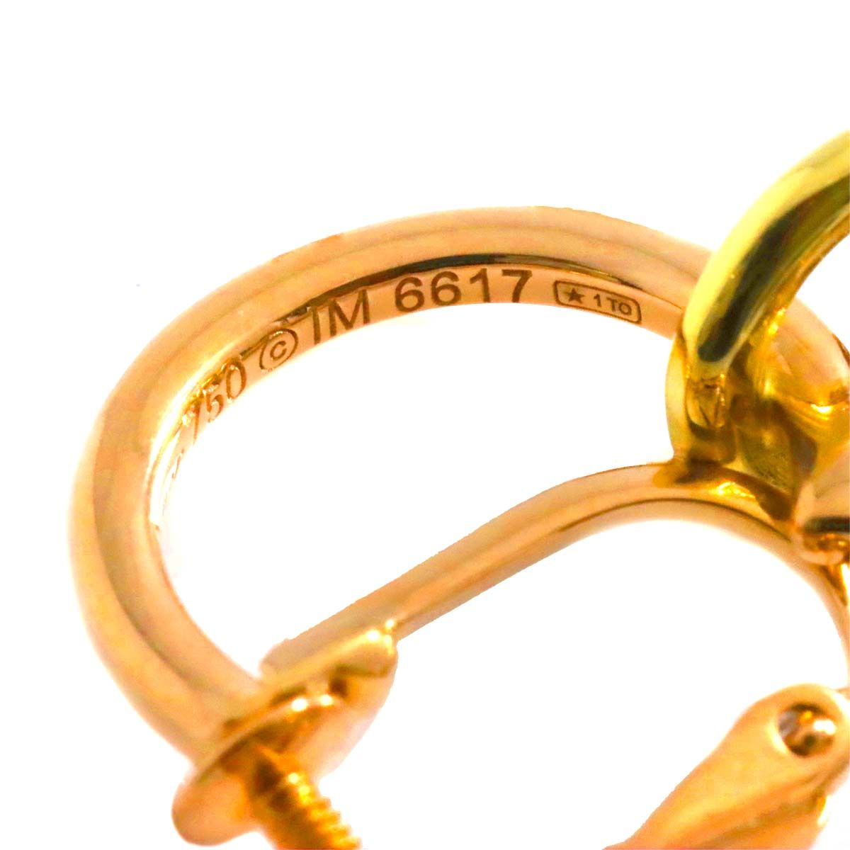 カルティエ Cartier トリニティ イヤリング K18 YG PG WG 750