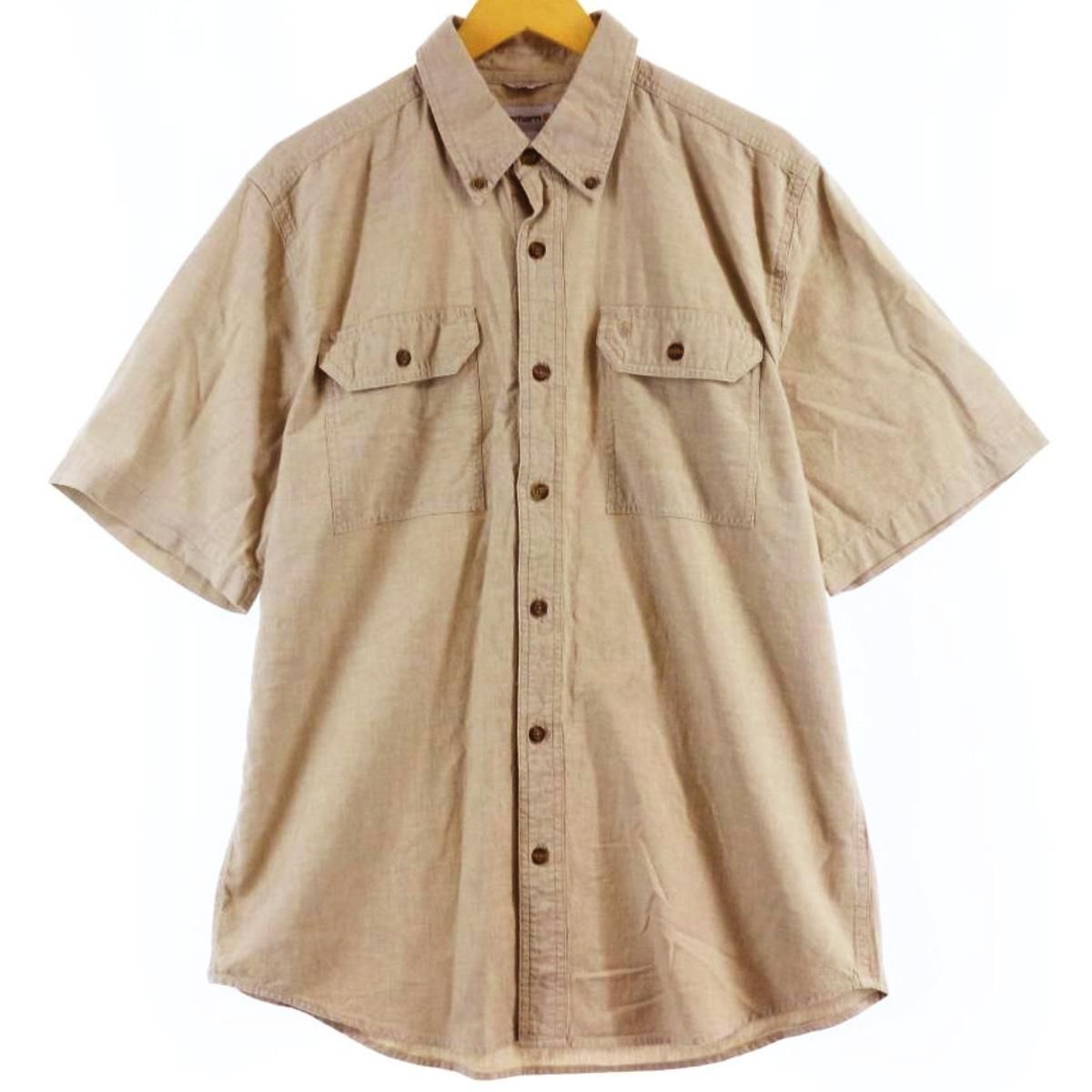 古着 カーハート Carhartt RELAXED FIT ボタンダウン 半袖 ワークシャツ メンズL/eaa251743