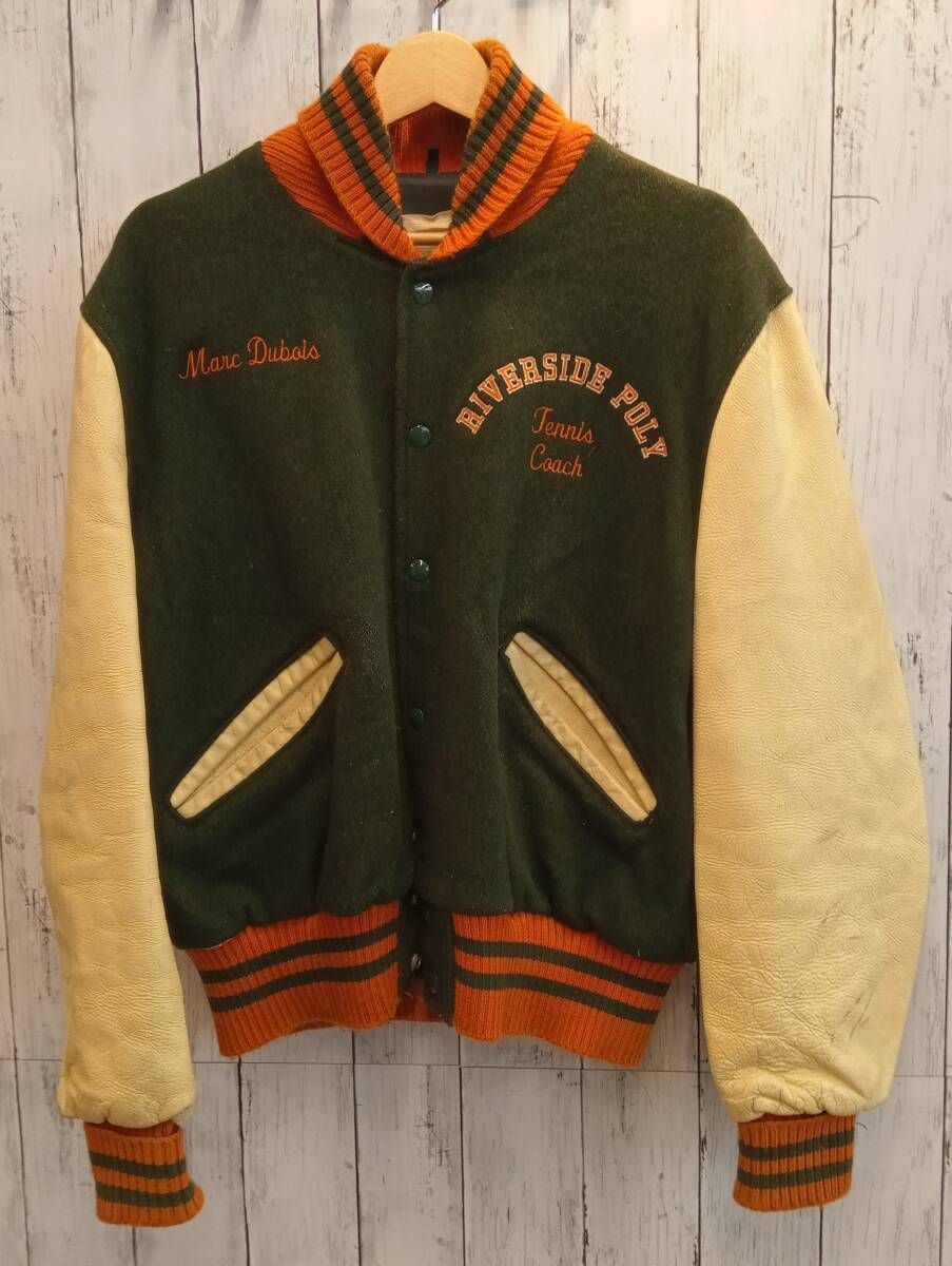 70s 80s delong デロング スタジャン de long 40 L 70s-80s DeLONG wool stadium jacket – NEVERKNOWS