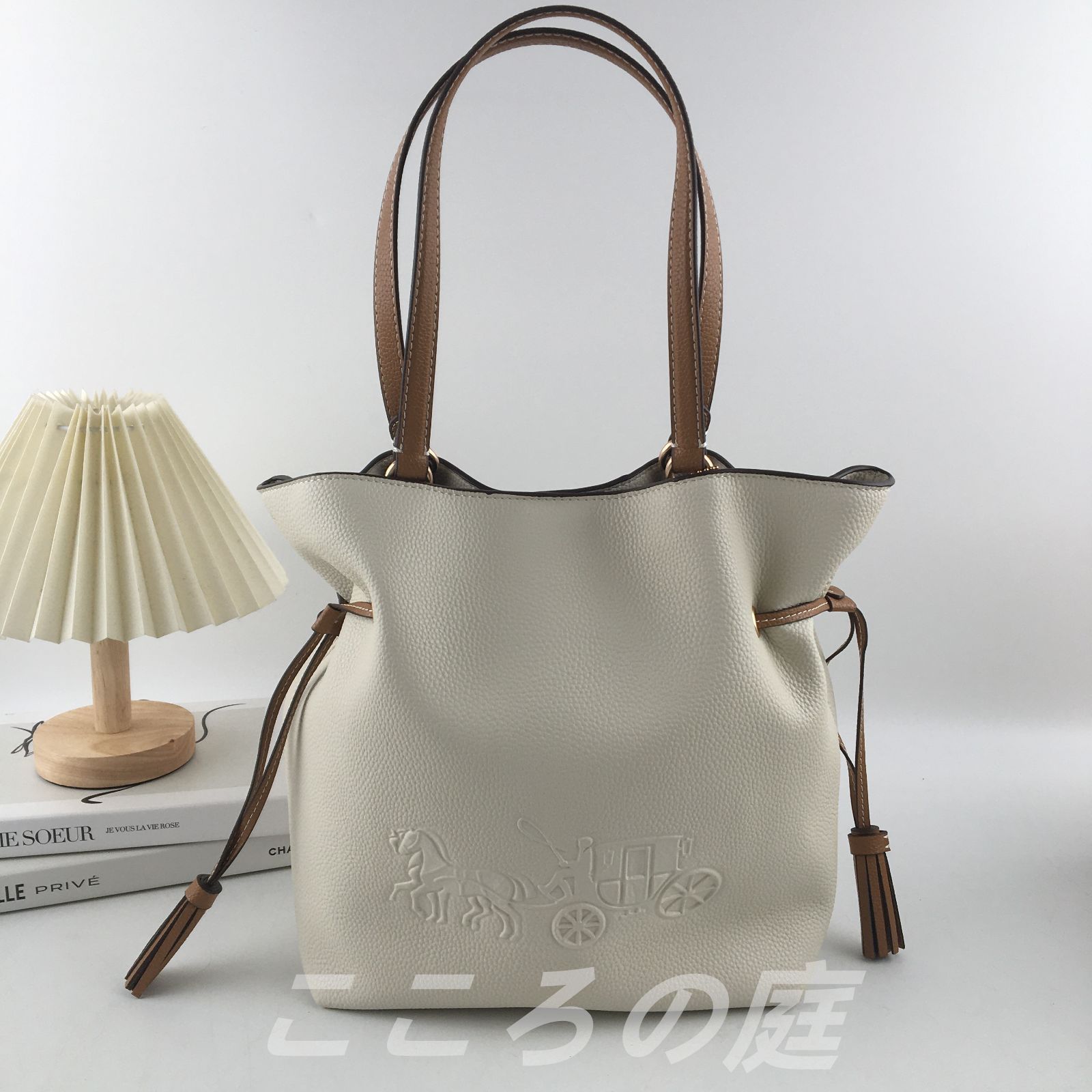 新品未使用 コーチ バッグ レディース トートバッグ アウトレット レザー チョーク CNST TRIM ANDY TOTE CA165IMCAH  COACH 超人気 レディースバッグ - メルカリ