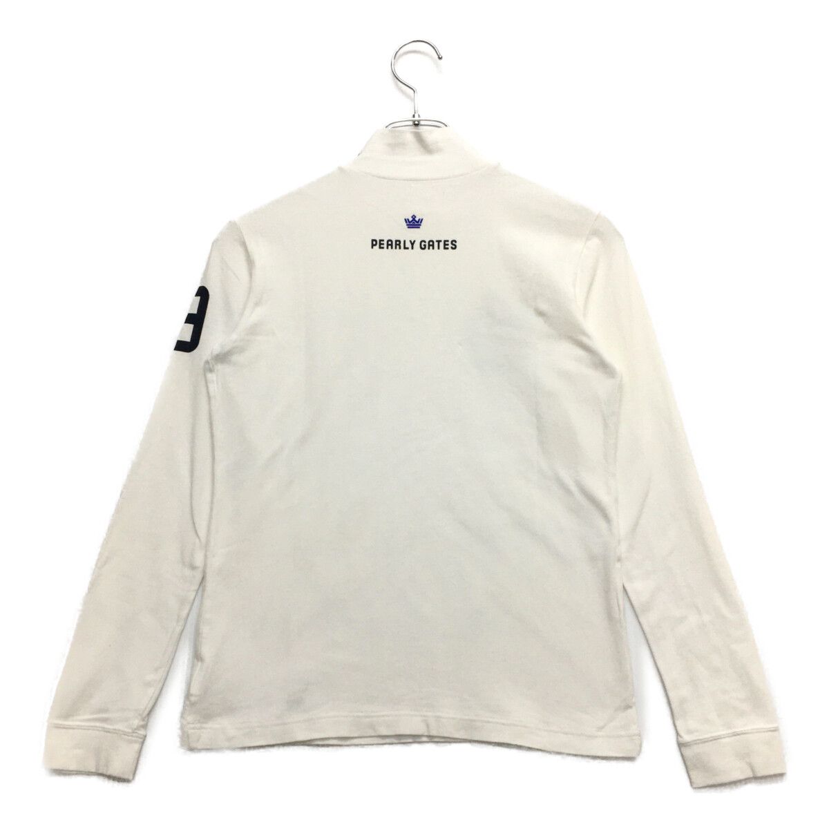 パーリーゲイツ モックネックシャツ1 白 レディース 中古 レディース