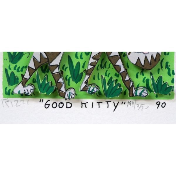 ジェームス・リジィ（JAMES RIZZI）「GOOD KITTY」3Dシルク